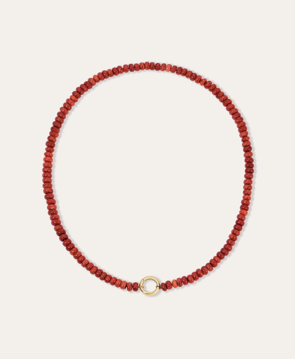 Coral Gemstone Charm Enhancer Necklace by Adina Reyter