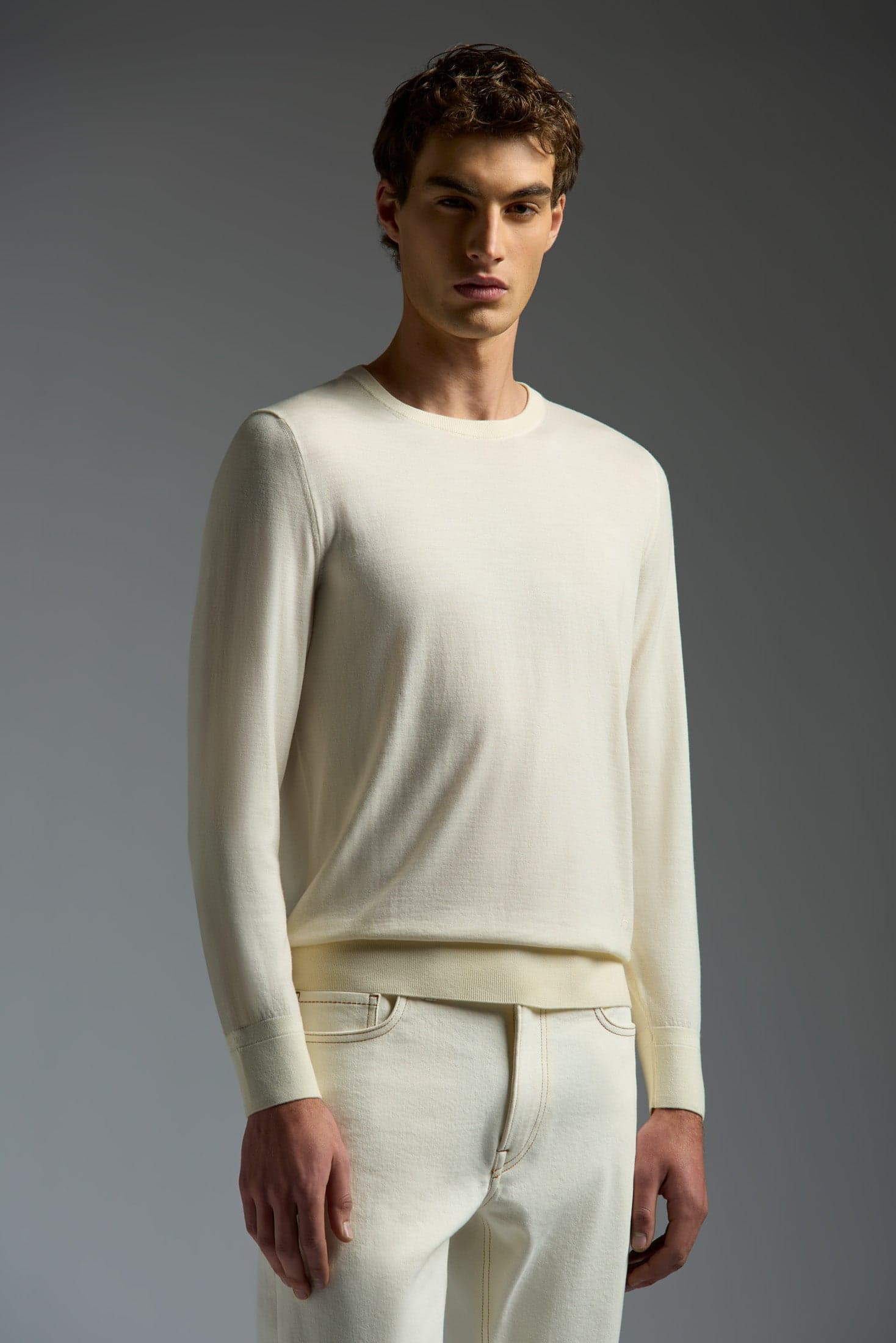 Crew Neck FILO DI CORALLO 15,5 MICRON