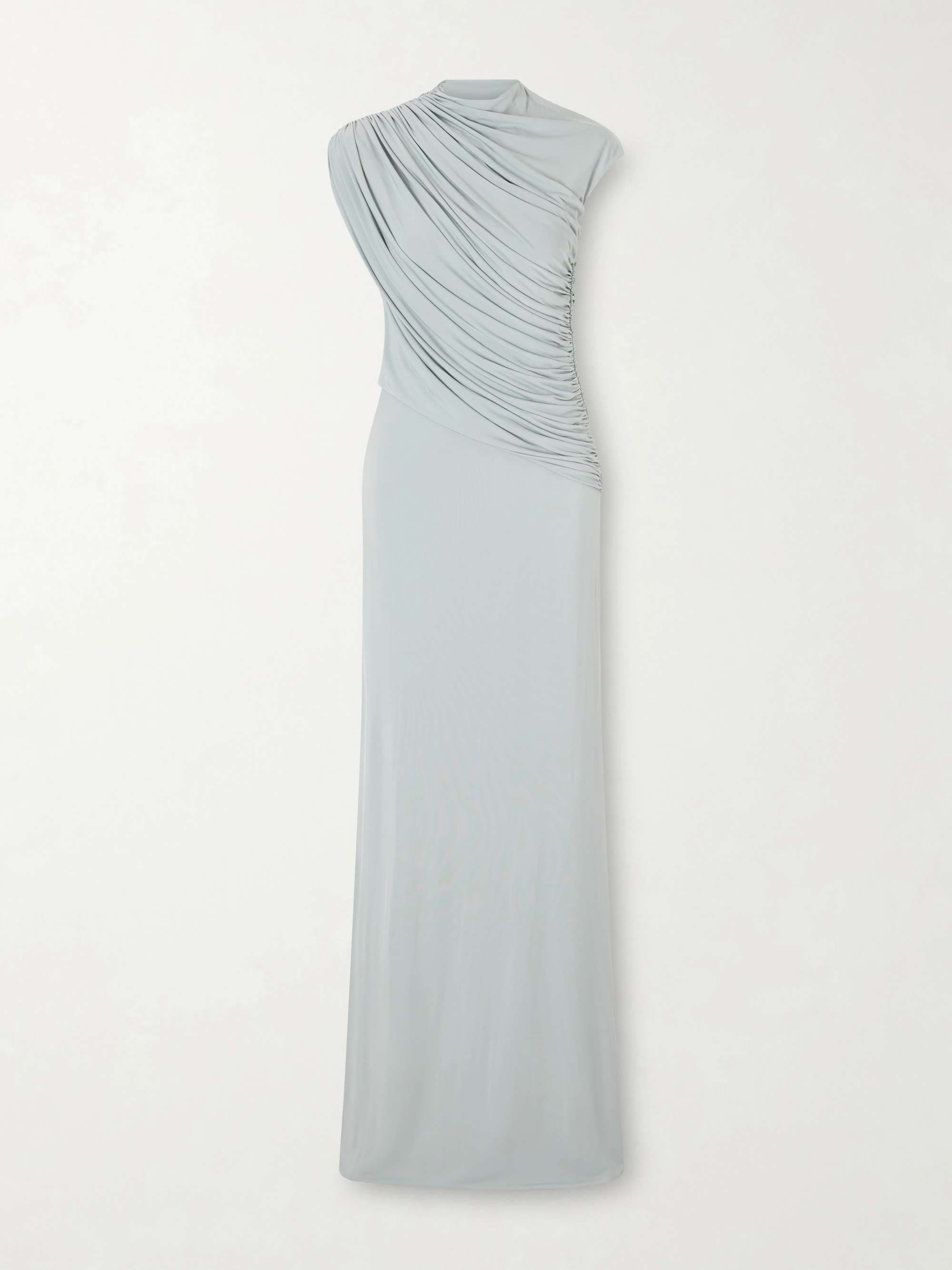 TOVE Saffron gathered jersey maxi dress
