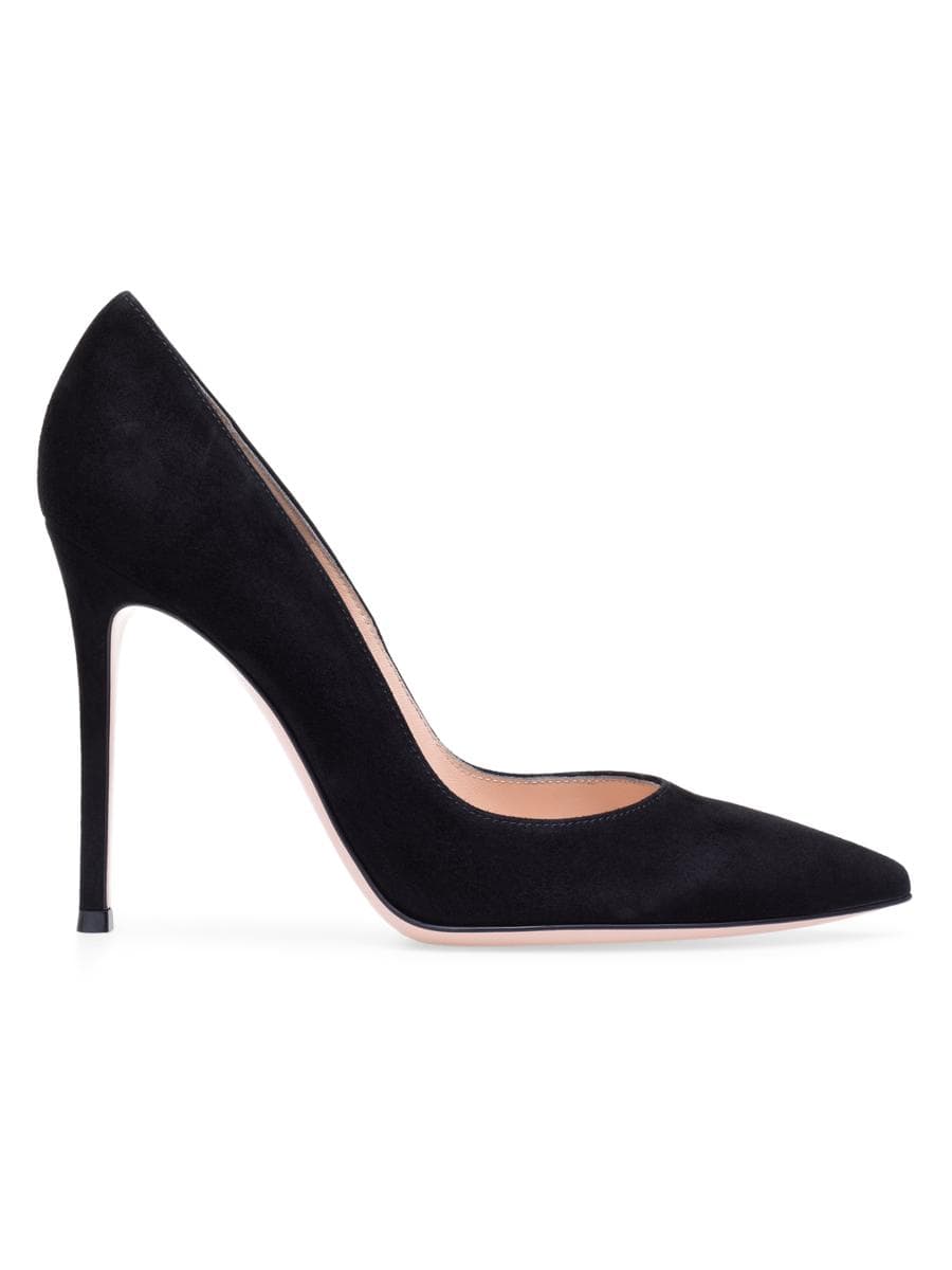 Gianvito Rossi 105MM Suede Stiletto-Heel Pumps