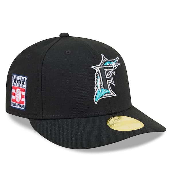 Men's Florida Marlins New Era Black 2026 Baseball Hall of Fame 59FIFTY Low Profile Fitted Hat