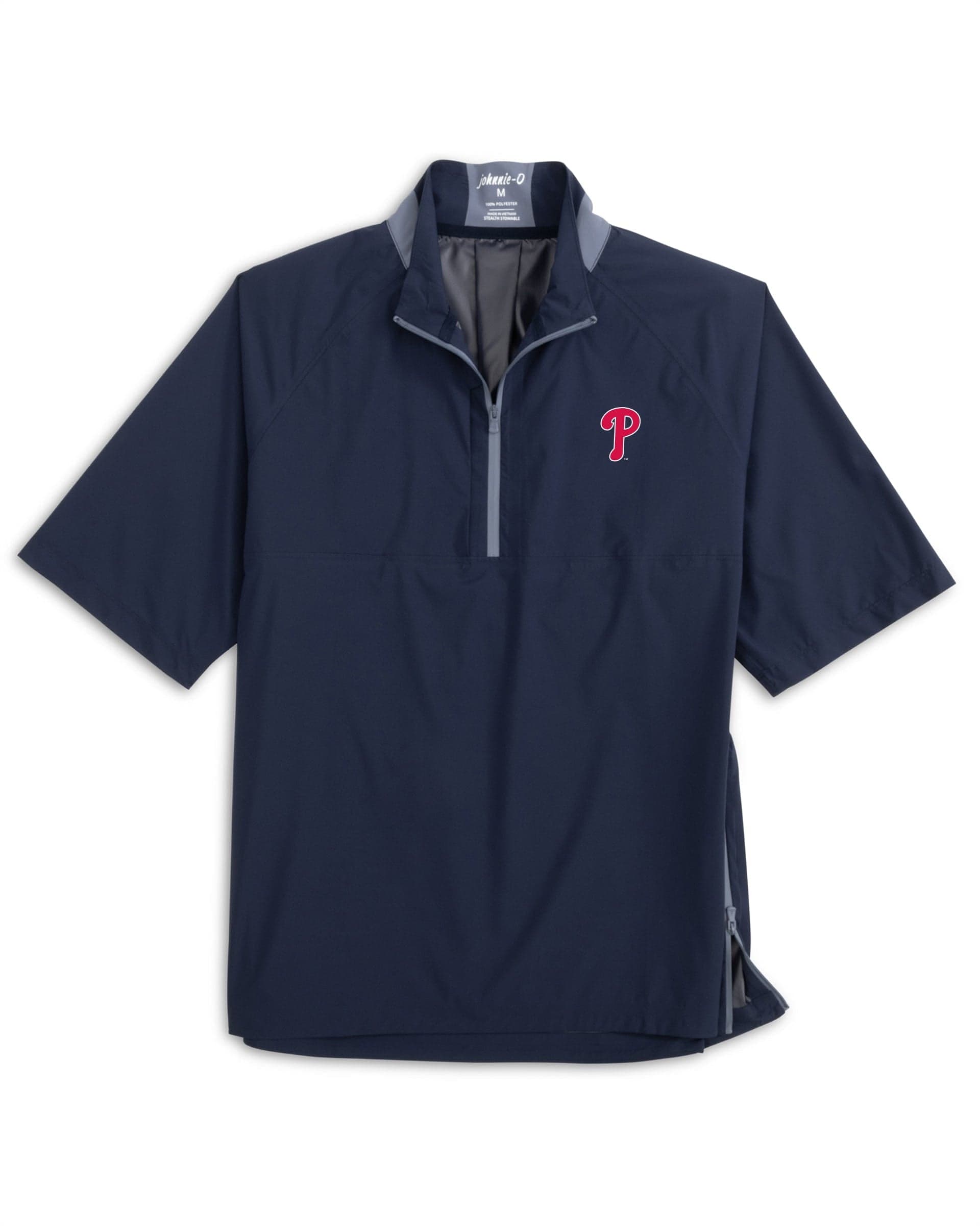 Philadelphia Phillies Stealth Stowable Short Sleeve Rain Jacket