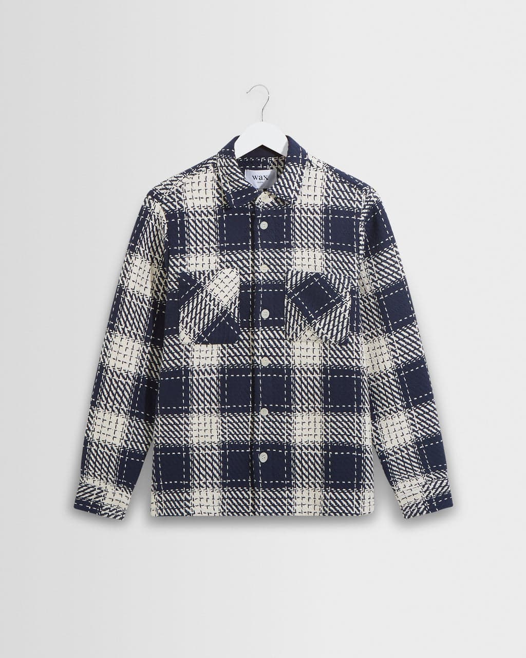Men's Navy Marine Beatnik Overshirt | Wax London
