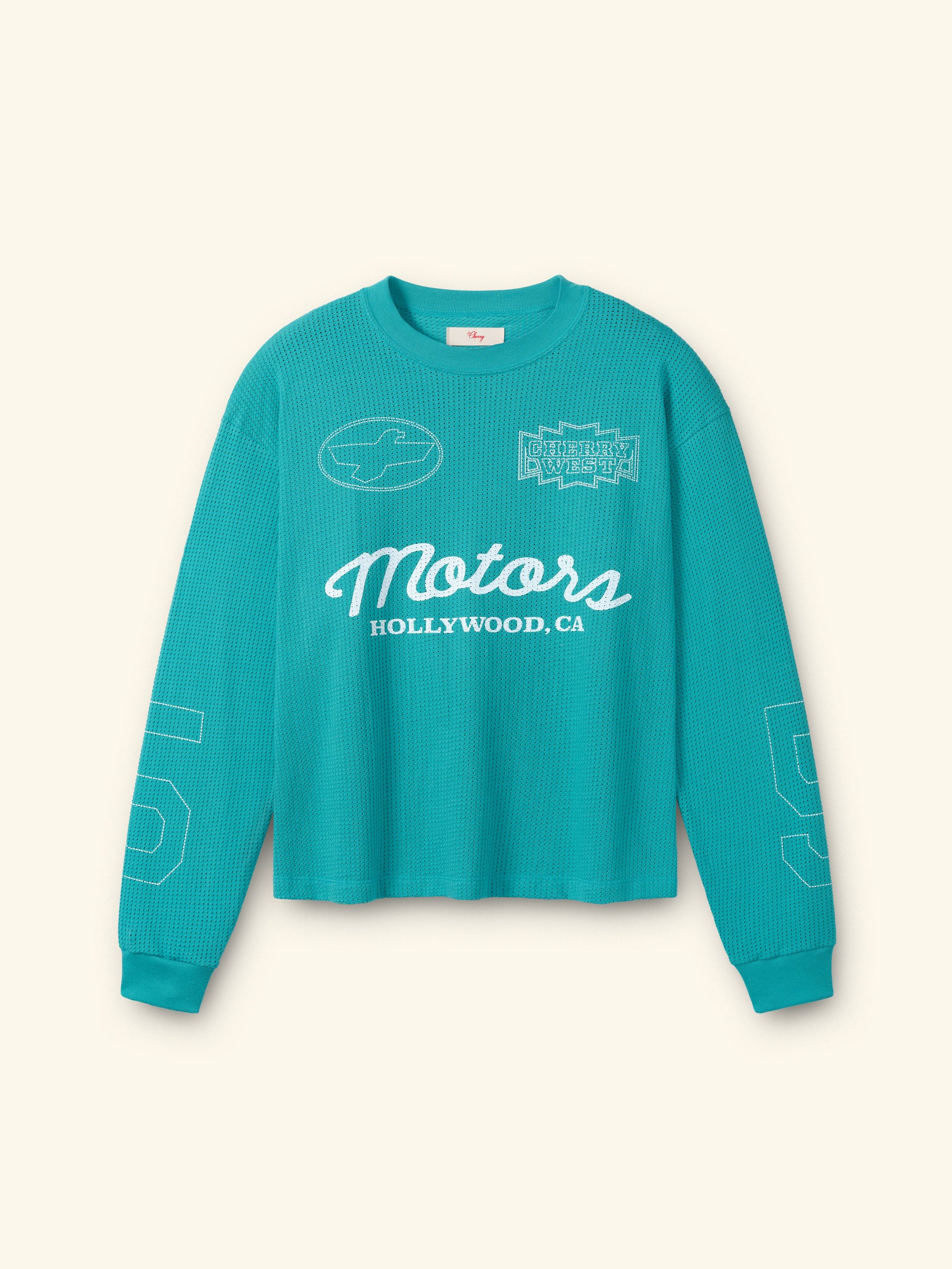Mesh Motors Long Sleeve (Turquoise)