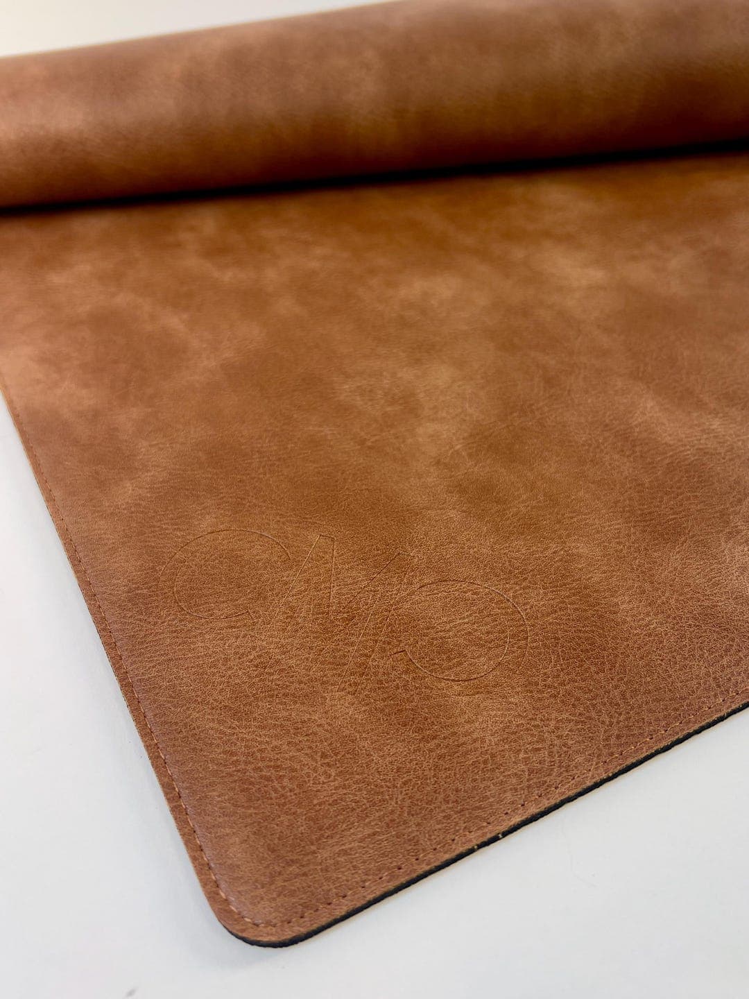 NEW! Brown Vegan Leather Mahjong Mat w/ Carrying Bag