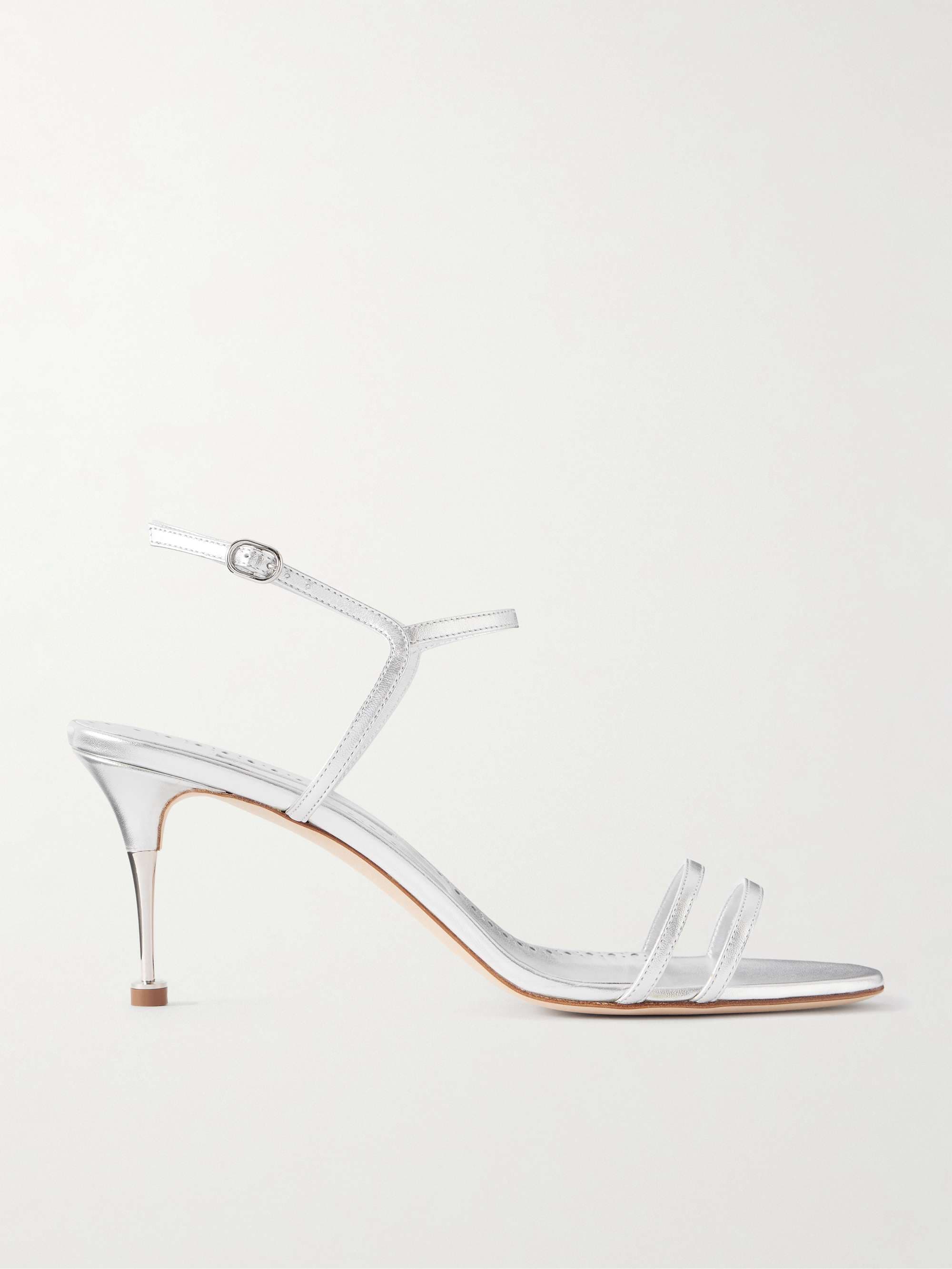 Ciagalo 70 Metallic Leather Sandals