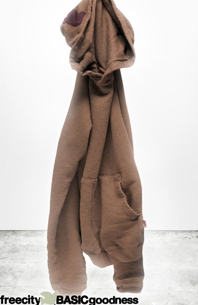 BASICGOODNESS light-terry/fluff hoodie - bronzer - FREECITYsupershop