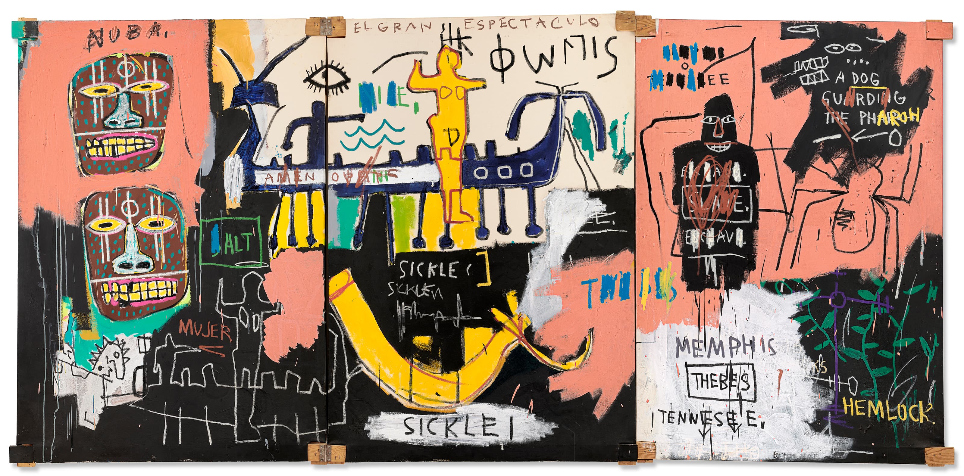 JEAN-MICHEL BASQUIAT (1960-1988), El Gran Espectaculo (The Nile) | Christie's