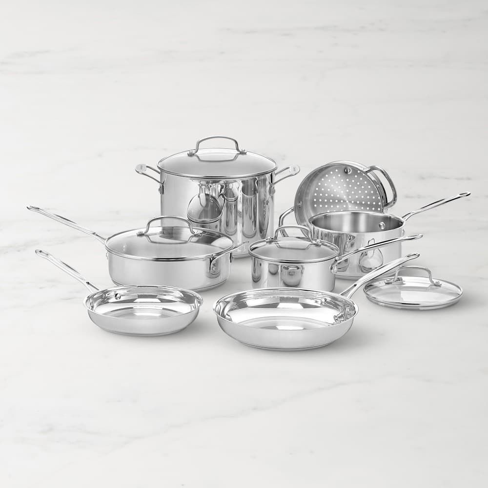 Chef's Classic Stainless Steel 11-Piece Cookware Set | Williams Sonoma
