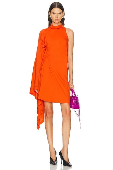 Draped Midi Dress