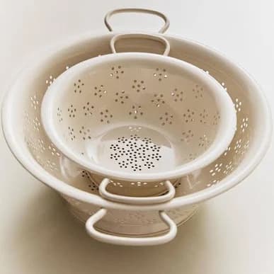 Zara Home Floral Print Kitchen Colander