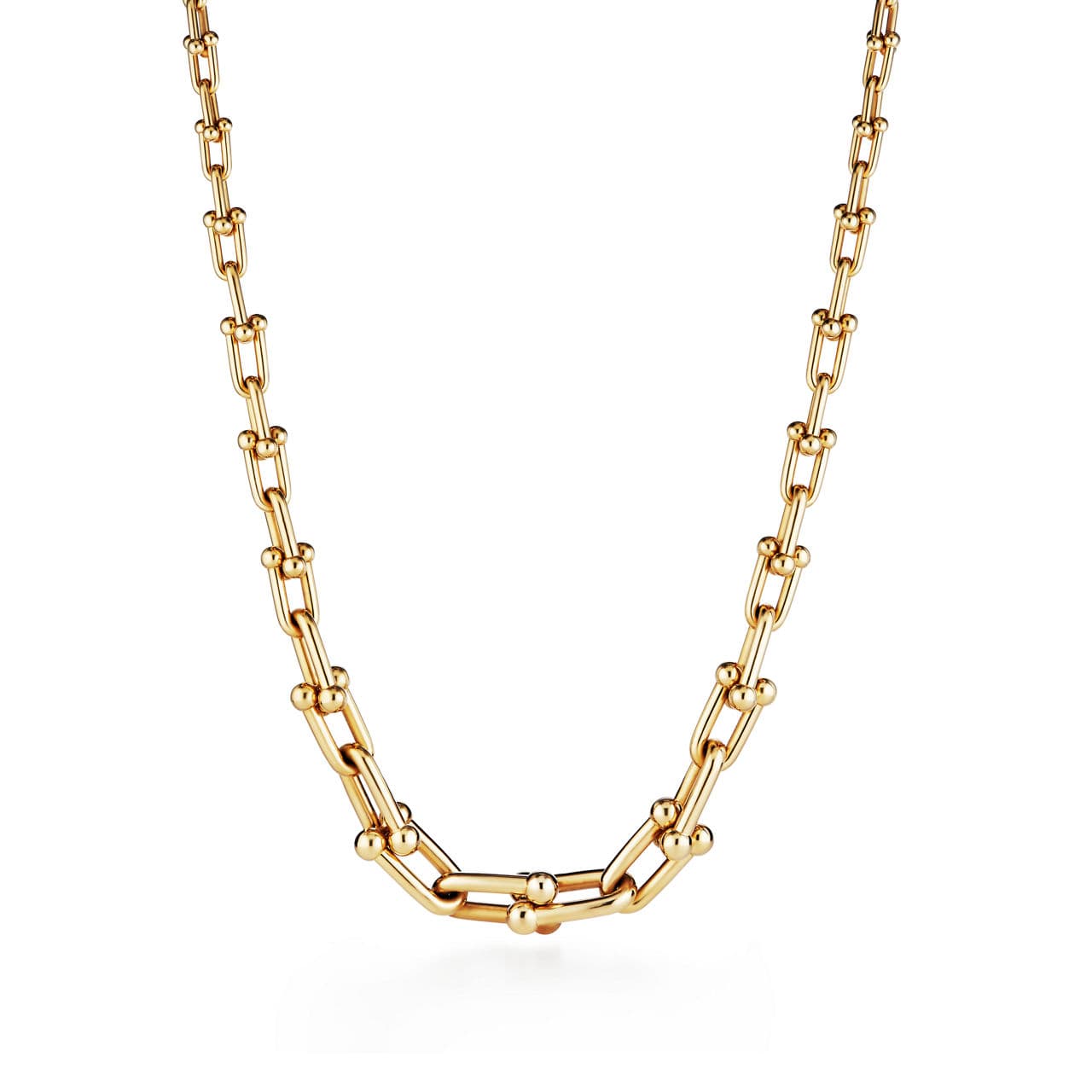 Tiffany HardWear Graduated Link Necklace in Yellow Gold