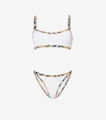 Tyler Bikini in White - Women, Nylon | Burberry® Official