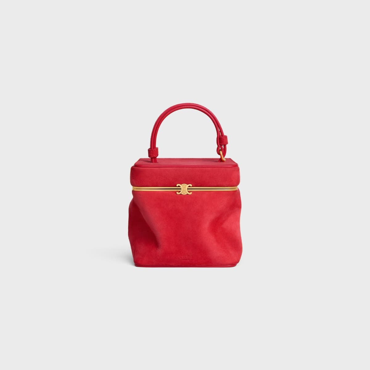 CUBE IN SUEDE GOATSKIN - ULTRA RED | CELINE