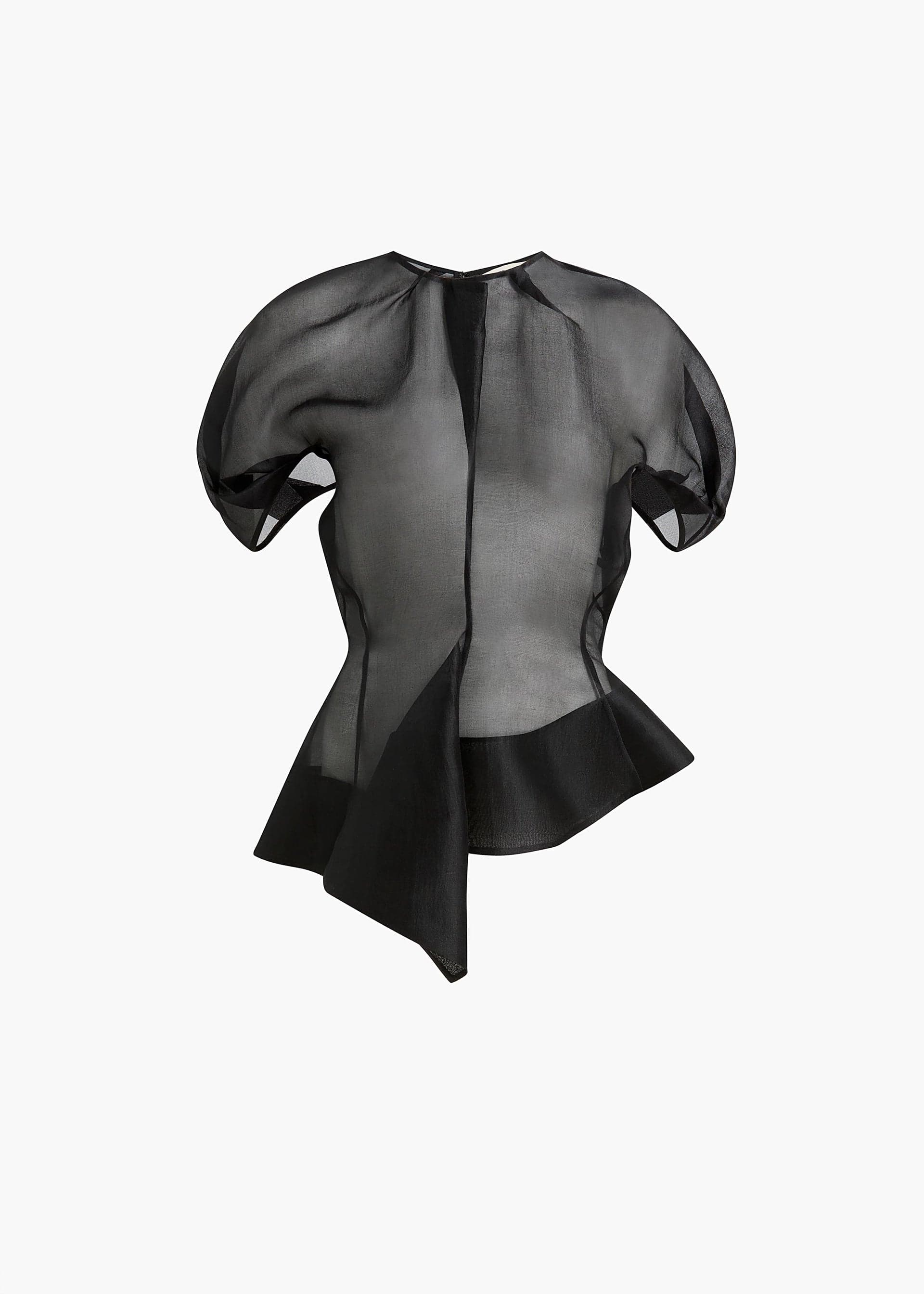 Rumi Top in Black Silk