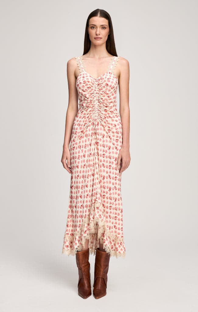 Mini Ikat Roses Stevie Dress - Cinq à Sept