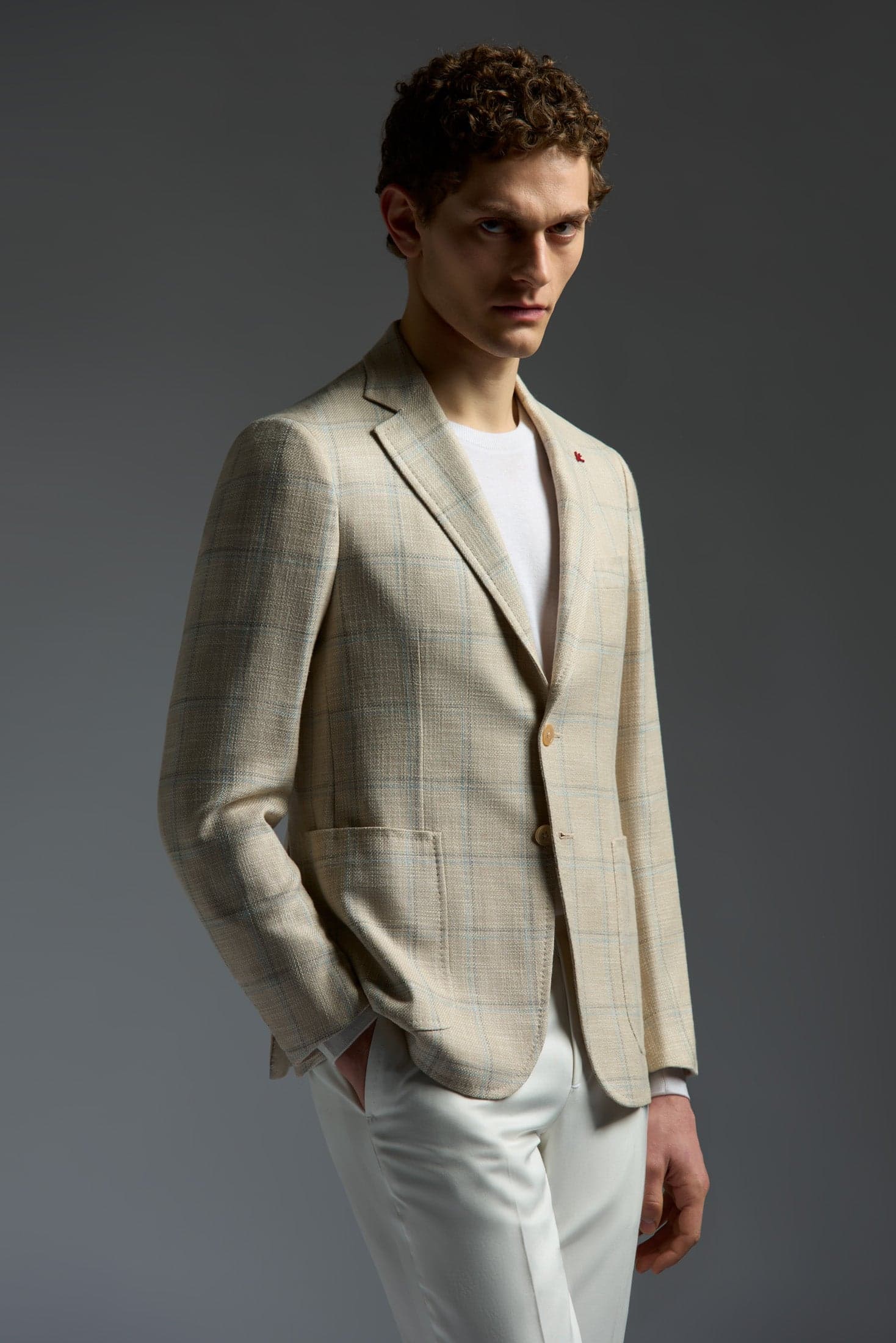 Wool Cotton Silk and Linen Capri Blazer