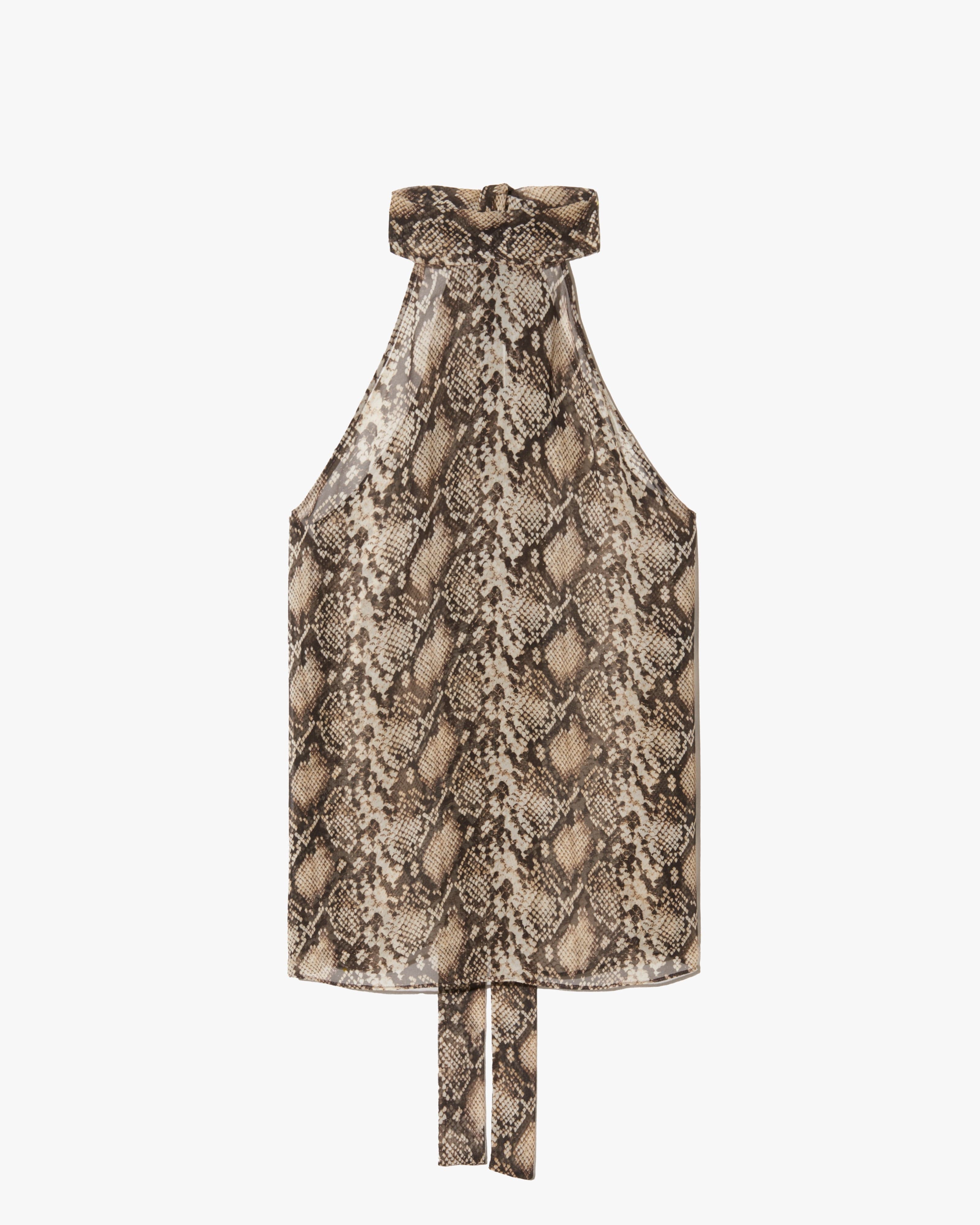ALLA SILK HALTERNECK TOP | Nili Lotan