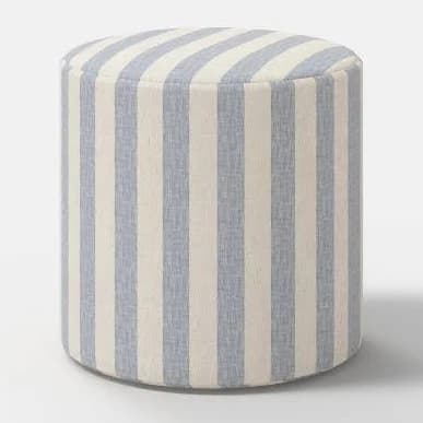 Threshold Thalia Drum Ottoman