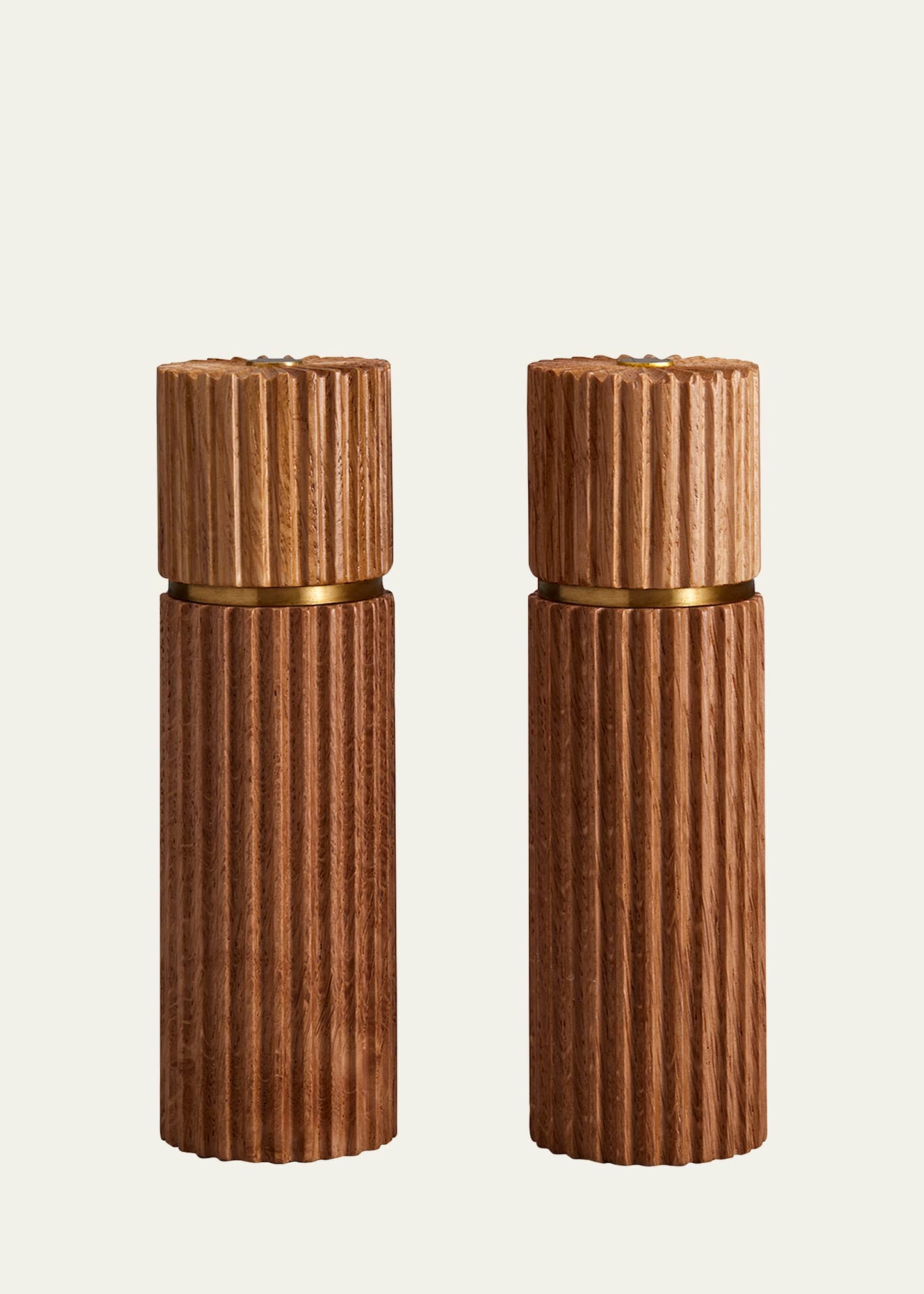 L'Objet Ionic Salt & Pepper Mills, Blonde Oak