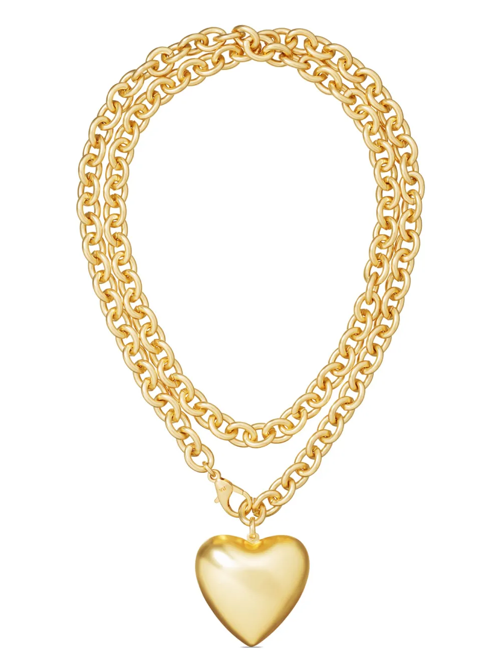 The Puffy Heart necklace - Zinc