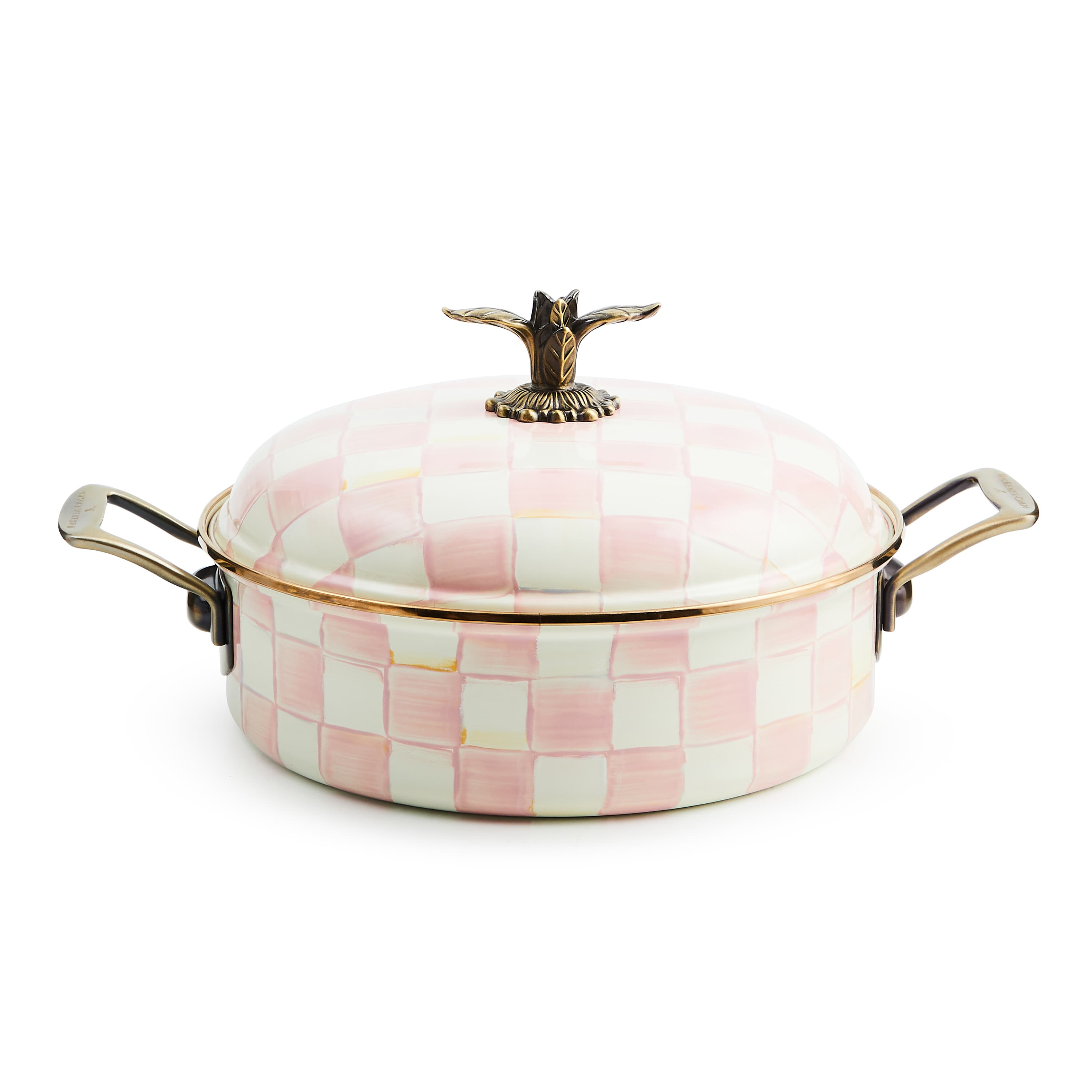 MacKenzie-Childs | Rosy Check 5 Qt. Casserole