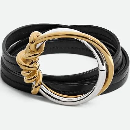 Women's Knot Belt in Black | Bottega Veneta US