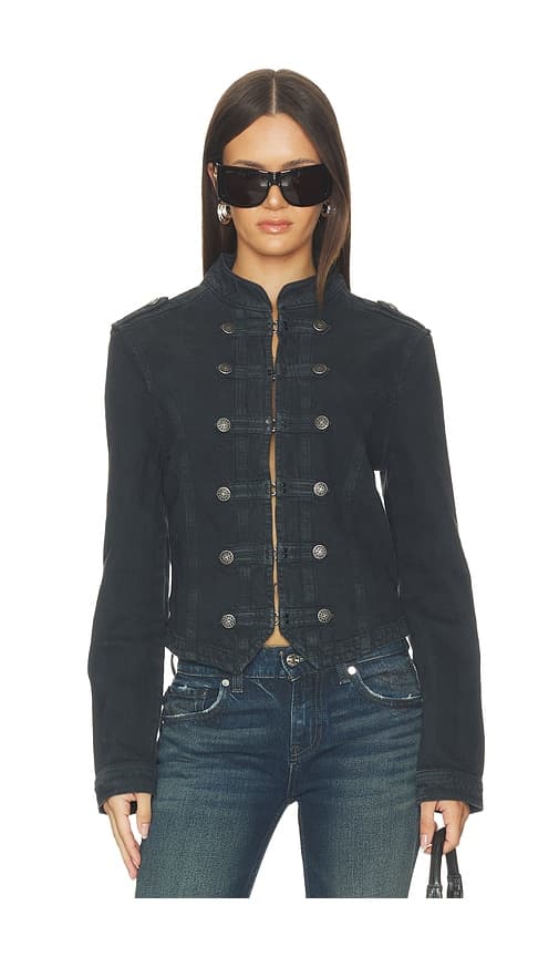 Jaded London Drummer Jacket in Black