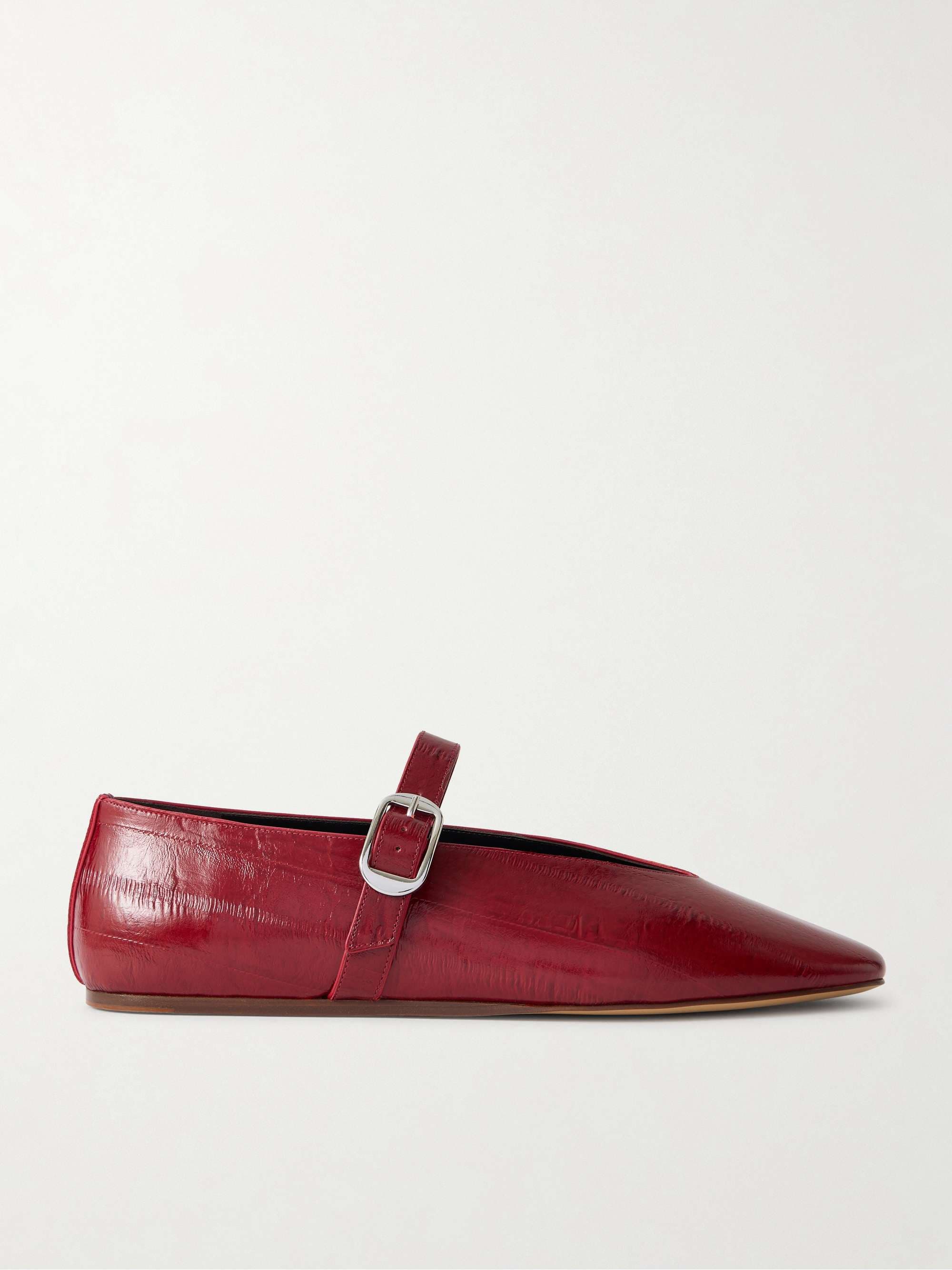 Stella leather Mary Jane ballet flats - Red