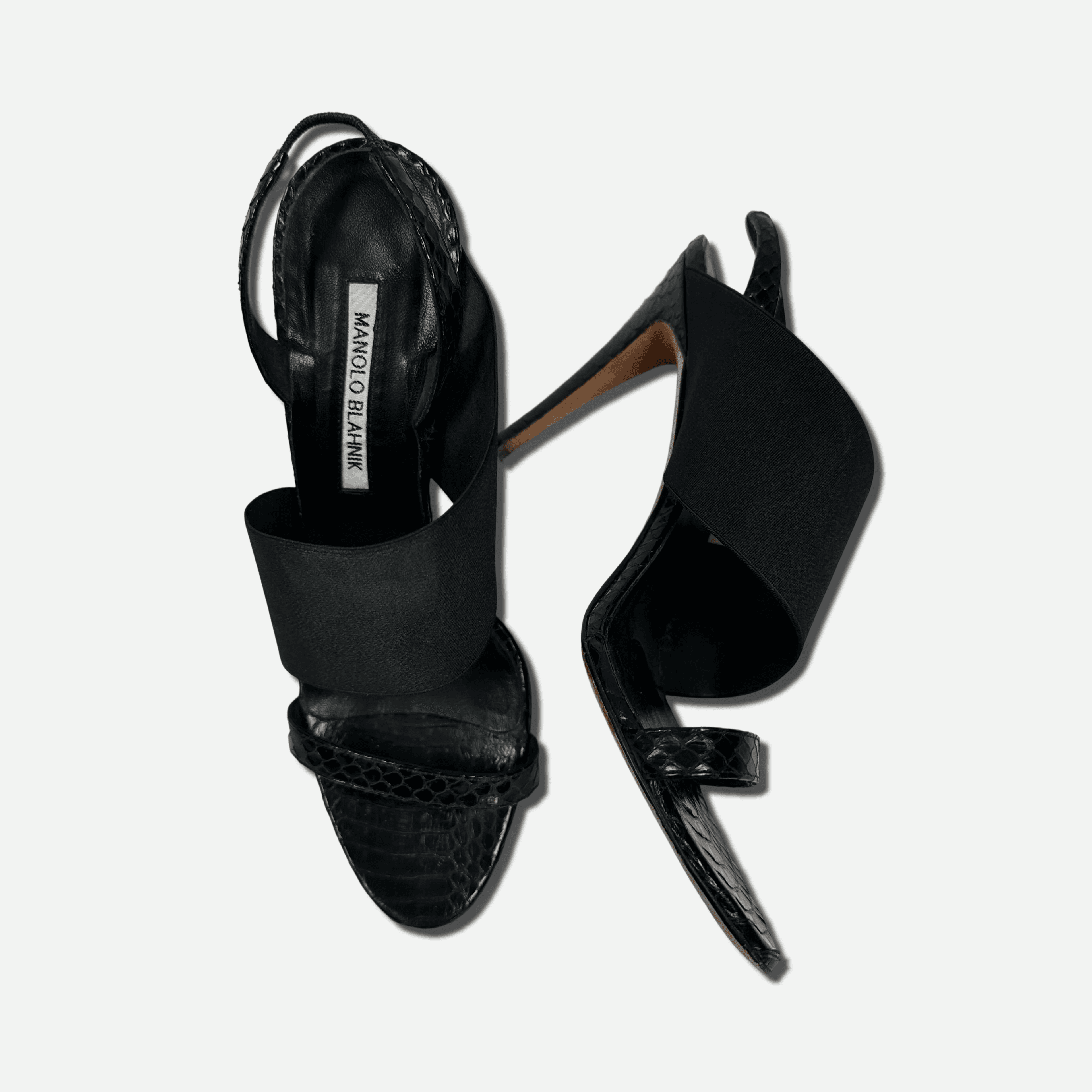 Manolo Blahnik Vintage Snakeskin Heels